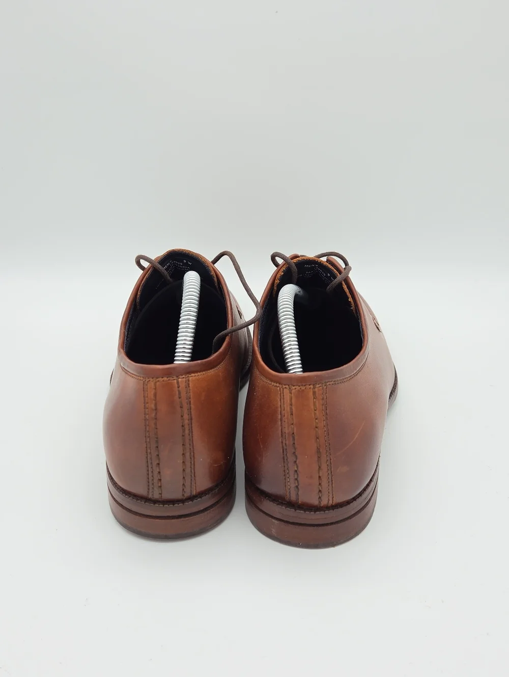 Cole Haan Warner Grand Postman Oxford Shoes Cognac Brown Leather Men's 9 Wide‎